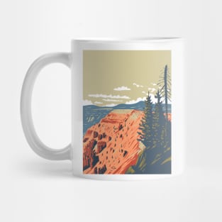 Cedar Breaks National Monument Natural Amphitheater Cedar City Utah USA WPA Art Poster Mug